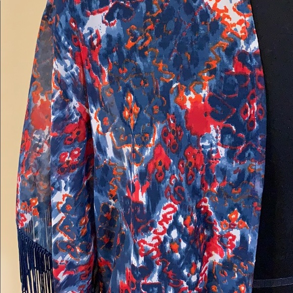 ⭐️3/$20⭐️ NWOT Sheer Fringed Kimono - Picture 2 of 4